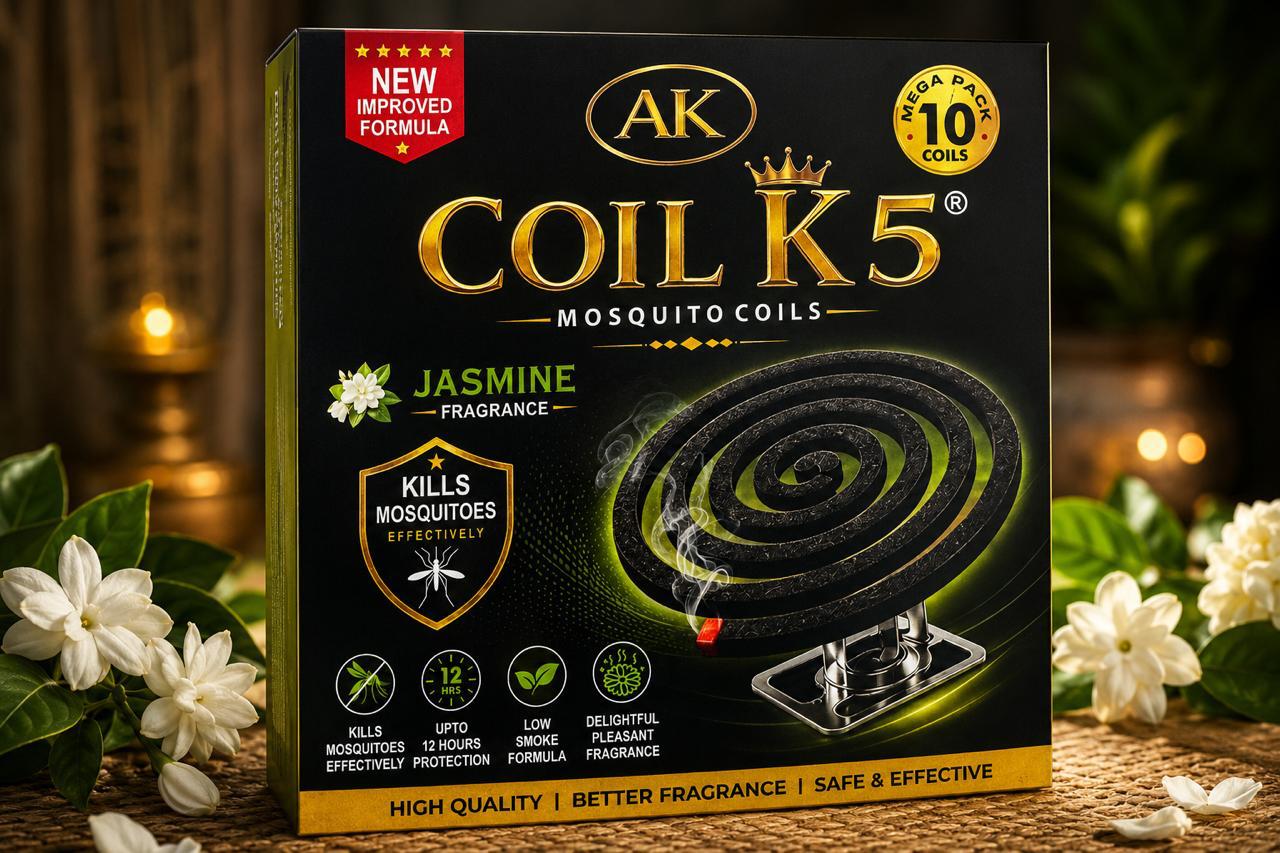 COIL K5 &ndash; Low Smoke Jasmine Mosquito Coil